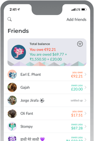 travel expense sharing app